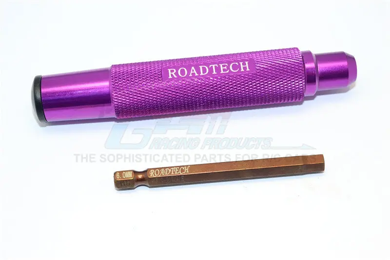 Magnetic 6Mm Hex Driver With Pin - 2Pcs Set Purple 1