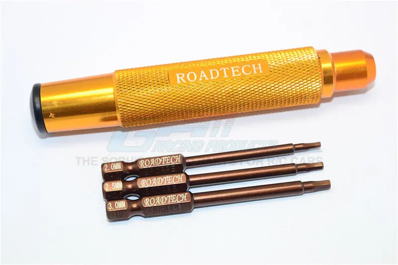 Magnetic Hex Driver With Pin (2, 2.5, 3Mm) - 4Pcs Set Gold 1