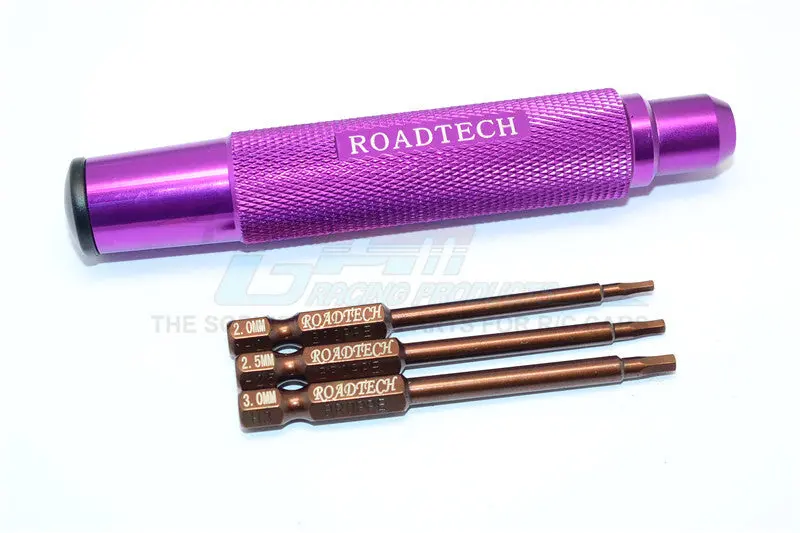 Magnetic Hex Driver With Pin (2, 2.5, 3Mm) - 4Pcs Set Purple 1