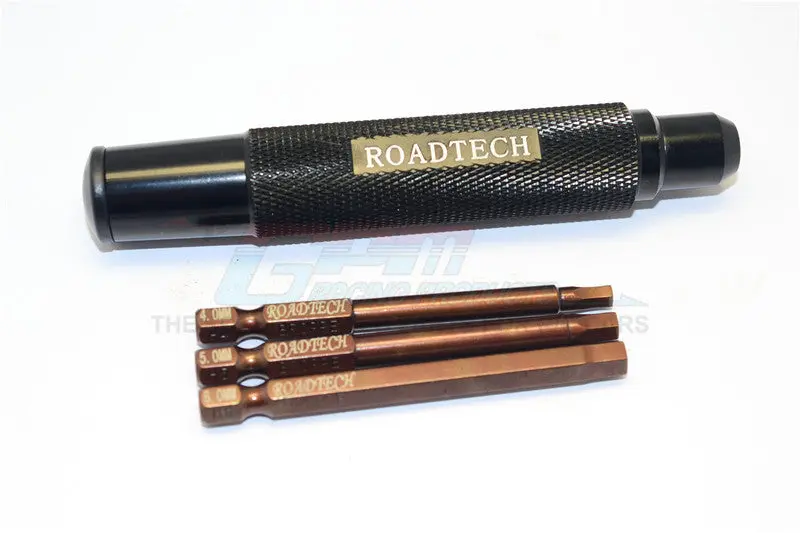 Magnetic Hex Driver With Pin (4,5,6Mm) - 4Pcs Set Black 1