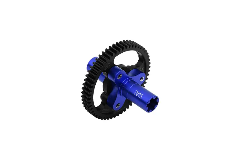 Medium Carbon Steel 50T Spur Gear 0.8 Module/32 Pitch For Arrma 1:8 Vendetta 3S / Infraction V3 / Typhon 3S / 1:10 Kraton 4S / Senton 3S / Vorteks 3S / Outcast 4S /  Big Rock V3 / Granite 3S - Blue 1