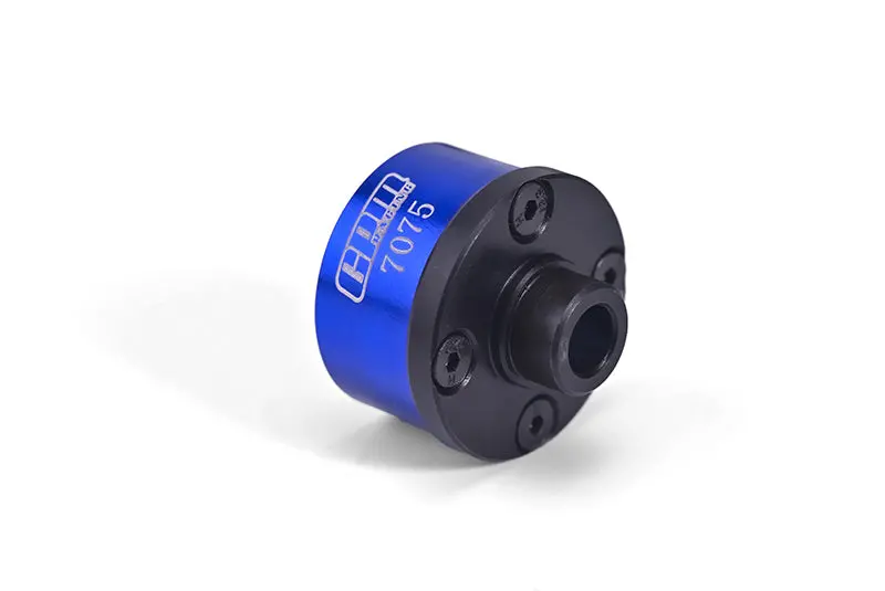 Medium Carbon Steel + Aluminium 7075 Front Or Middle Diff Case For Losi 1:10 Baja Rey / Rock Rey / Hammer Rey U4 / Baja Rey 2.0 Upgrades - Blue 1