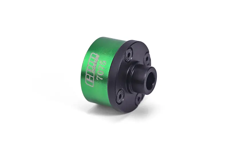 Medium Carbon Steel + Aluminium 7075 Front Or Middle Diff Case For Losi 1:10 Baja Rey / Rock Rey / Hammer Rey U4 / Baja Rey 2.0 Upgrades - Green 1