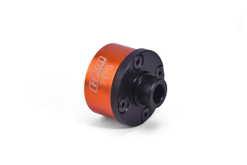 Medium Carbon Steel + Aluminium 7075 Front Or Middle Diff Case For Losi 1:10 Baja Rey / Rock Rey / Hammer Rey U4 / Baja Rey 2.0 Upgrades - Orange 1