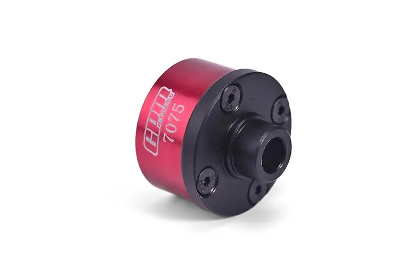 Medium Carbon Steel + Aluminium 7075 Front Or Middle Diff Case For Losi 1:10 Baja Rey / Rock Rey / Hammer Rey U4 / Baja Rey 2.0 Upgrades - Red 1