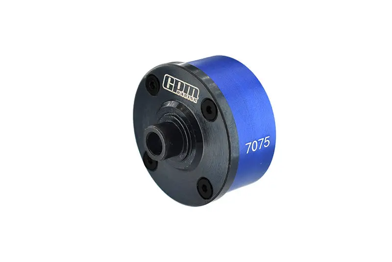 Medium Carbon Steel + Aluminium 7075-T6 Front Or Middle Or Rear Diff Case For Arrma 1:7 And 1:8 R/C Car Models - Blue 1