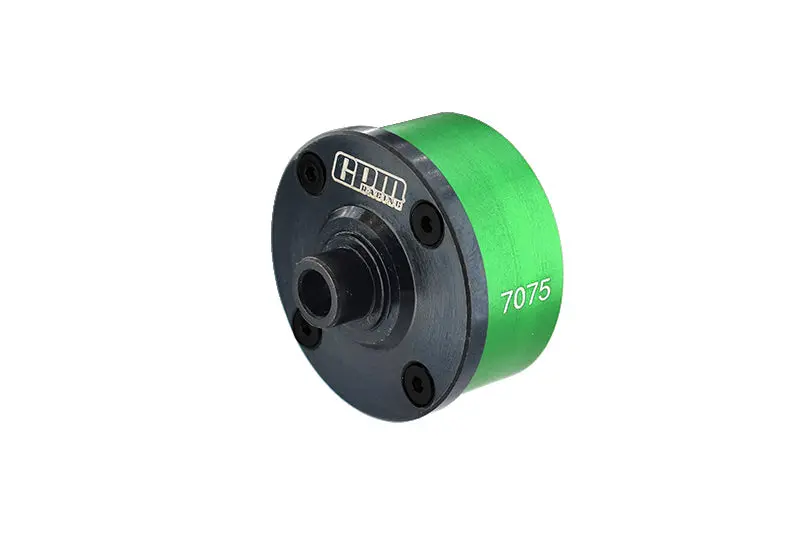 Medium Carbon Steel + Aluminium 7075-T6 Front Or Middle Or Rear Diff Case For Arrma 1:7 And 1:8 R/C Car Models - Green 1