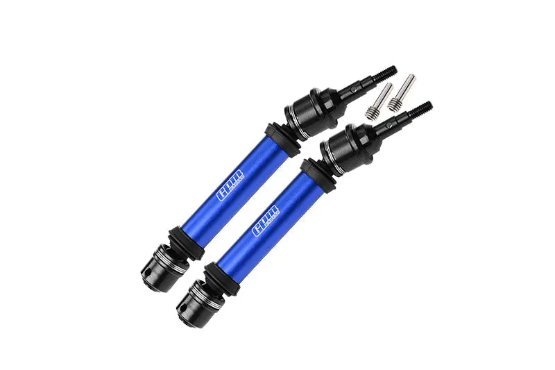 Medium Carbon Steel+ Aluminum 6061 Alloy Front Driveshaft Assembly With 6 Mm Axle For Traxxas 1:10 Ford F-150 Raptor R / Rustler 4X4 / Slash 4X4 / Stampede 4X4 / Hoss 4X4 Upgrade Parts - Blue 1