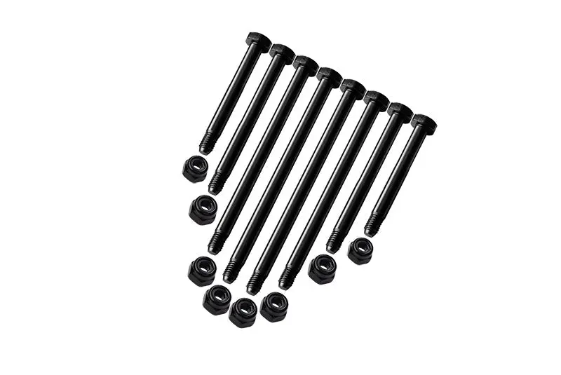 Medium Carbon Steel Completed Suspension Screw Pin Set For Traxxas 1:10 2Wd F-150 Raptor / Drag Slash / 2Wd Rustler / Rustler Vxl 2Wd / 2Wd Slash / Slash Vxl 2Wd / Stampede 2Wd Upgrades 1