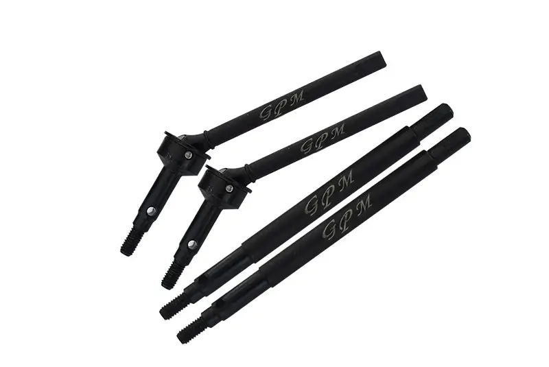 Medium Carbon Steel Front Cvd Drive Shaft And Rear Axle Shafts Set For Traxxas 1:18 Trx4m Ford Bronco Crawler 97074-1 / Trx4m Land Rover Defender 97054-1 / Trx4m K10 High Trail Crawler 97064-1 1