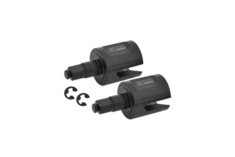Medium Carbon Steel Front Diff Outdrive For Axial 1/10 Yeti Rock Racer Ax90026 Upgrades - Black 1