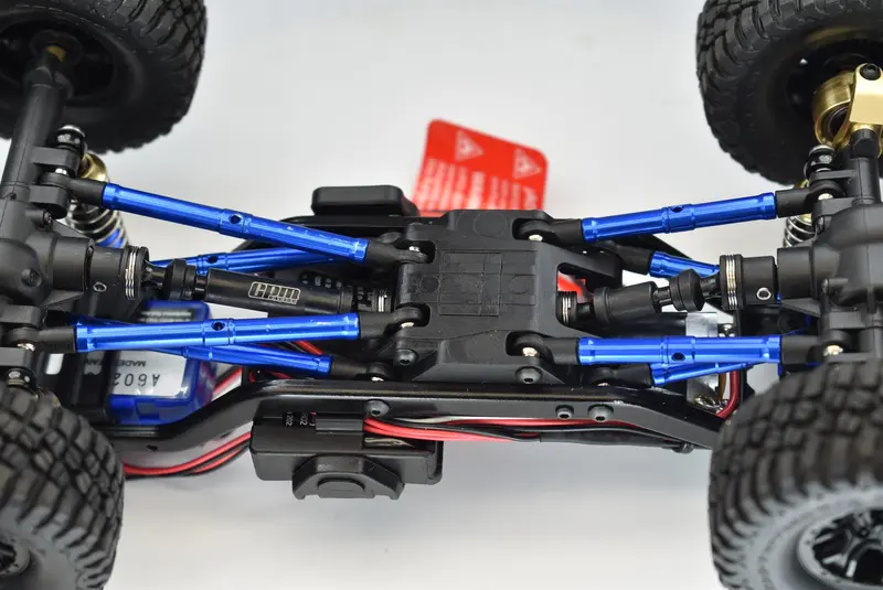 Medium Carbon Steel Front+Rear Center Driveshafts For Traxxas 1:18 Trx4m Ford Bronco Crawler 97074-1 / Trx4m Land Rover Defender 97054-1 Upgrades - Black 2