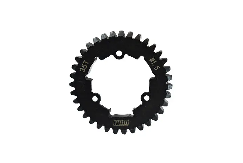 Medium Carbon Steel Spur Gear 35T For Traxxas 1:5 X Maxx 6S / X Maxx 8S / Xrt 8S Monster Truck Upgrades - 1Pc Set Black 1