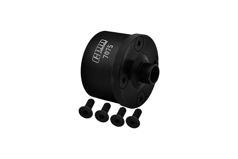 Medium Carbon Steel+7075 Alloy Front Or Middle Or Rear Diff Case For Tekno 1/10 Mt410 2.0 4X4 Pro Monster Truck-Tkr9501 / Sct410 2.0 4X4 Short Course Truck Kit-Tkr9500 Upgrades - Black 1
