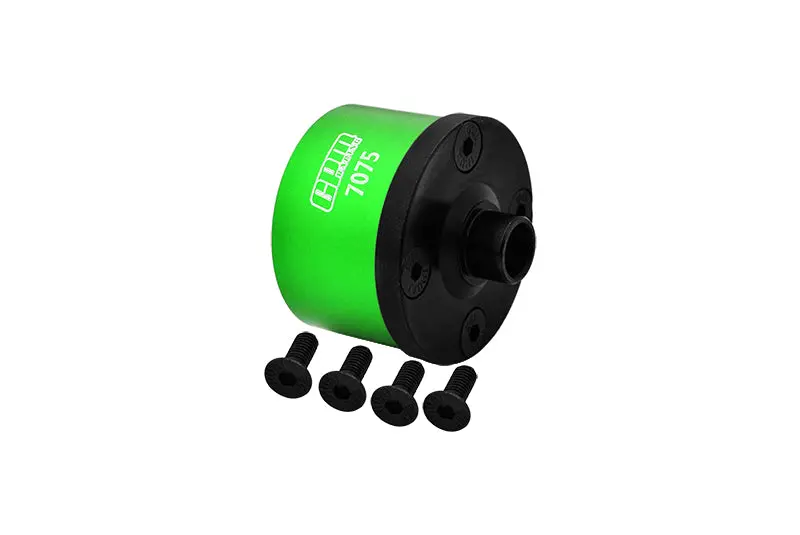 Medium Carbon Steel+7075 Alloy Front Or Middle Or Rear Diff Case For Tekno 1/10 Mt410 2.0 4X4 Pro Monster Truck-Tkr9501 / Sct410 2.0 4X4 Short Course Truck Kit-Tkr9500 Upgrades - Green 1
