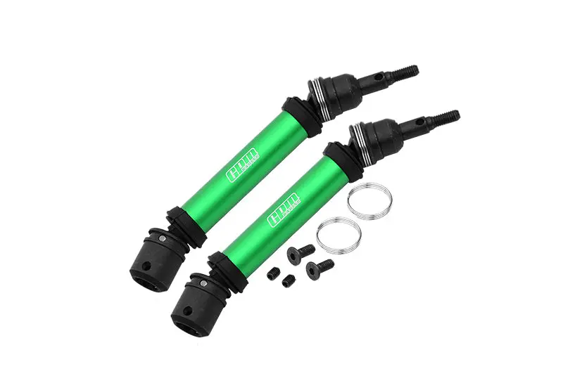 Medium Carbon Steel+Aluminum 6061 Rear Cvd Drive Shaft For Arrma 1:10 Gorgon / Senton / Vorteks / Senton V3 / Big Rock / Big Rock V3 / Granite / Granite V3 / Vorteks Upgrade Parts - Green 1