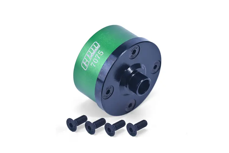 Medium Carbon Steel+Aluminum 7075 Front Middle Rear Diff Case For Arrma 1:7 Mojave Exb / Mojave 6S / Fireteam / Mojave V2 / 1:8 Outcast / Talion / Kraton / Notorious / Kraton V5 /Talion Exb - Green 1
