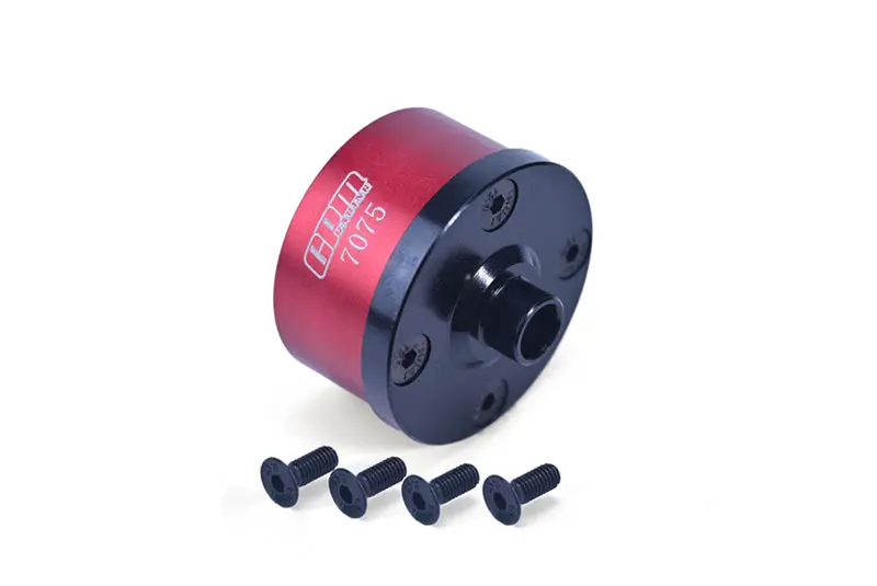 Medium Carbon Steel+Aluminum 7075 Front Middle Rear Diff Case For Arrma 1:7 Mojave Exb / Mojave 6S / Fireteam / Mojave V2 / 1:8 Outcast / Talion / Kraton / Notorious / Kraton V5 /Talion Exb - Red 1