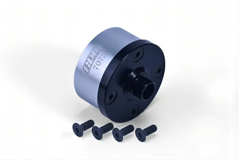 Medium Carbon Steel+Aluminum 7075 Front Middle Rear Diff Case For Arrma 1:7 Mojave Exb / Mojave 6S / Fireteam / Mojave V2 / 1:8 Outcast / Talion / Kraton / Notorious / Kraton V5 /Talion Exb - Silver 1