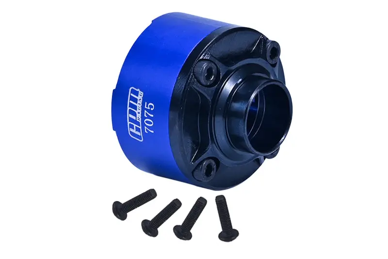 Medium Carbon Steel+Aluminum 7075 Front Or Center Or Rear Diff Case For Traxxas 1:5 X Maxx 6S / X Maxx 8S / Xrt 8S Monster Truck - Blue 1