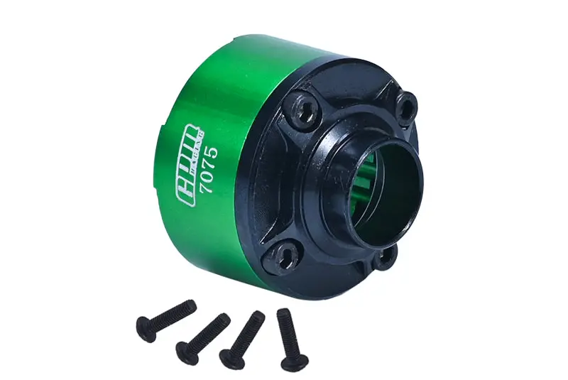 Medium Carbon Steel+Aluminum 7075 Front Or Center Or Rear Diff Case For Traxxas 1:5 X Maxx 6S / X Maxx 8S / Xrt 8S Monster Truck - Green 1
