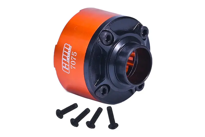 Medium Carbon Steel+Aluminum 7075 Front Or Center Or Rear Diff Case For Traxxas 1:5 X Maxx 6S / X Maxx 8S / Xrt 8S Monster Truck - Orange 1