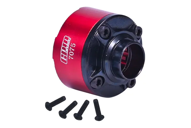 Medium Carbon Steel+Aluminum 7075 Front Or Center Or Rear Diff Case For Traxxas 1:5 X Maxx 6S / X Maxx 8S / Xrt 8S Monster Truck - Red 1