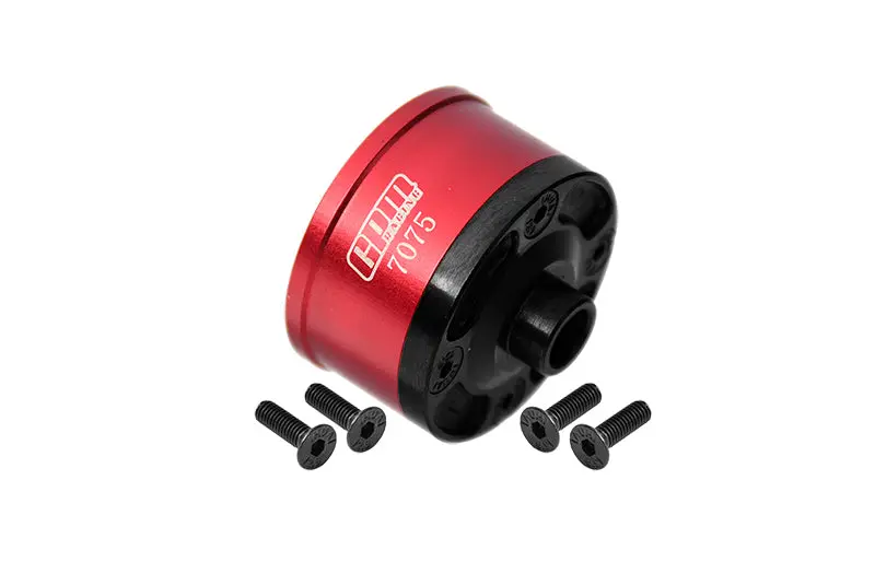 Medium Carbon Steel+Aluminum 7075-T6 Front Or Middle Or Rear Diff Case For Traxxas 1/8 4Wd Sledge Monster Truck 95076-4 - Red 1