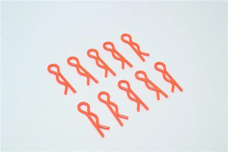 Medium Flu Clip Set - 10Pcs Orange 1