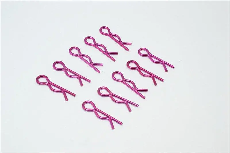 Medium Flu Clip Set - 10Pcs Purple 1