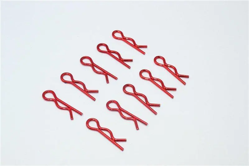 Medium Flu Clip Set - 10Pcs Red 1