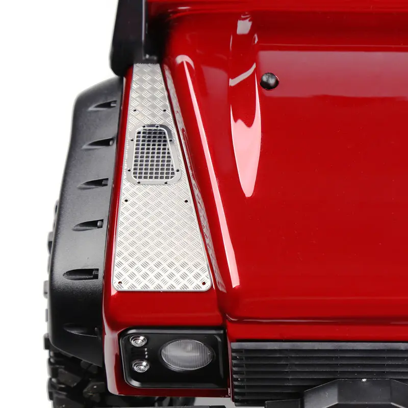 Metal Anti-Skid Plate Intake Grille For 1:10 Traxxas Trx-4 Defender Trail Crawler - 1 Set 1