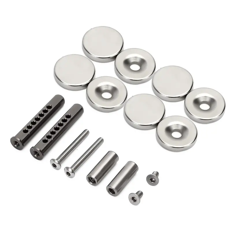 Metal Body Shell Post Mount With Magnet For 1/10 Rc Crawler Car Axial Scx10 90046 Upgrade Parts - 1 Set 1