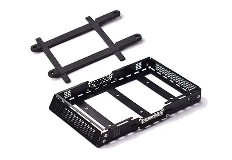 Metal Luggage Top Rack For Traxxas 1:18 Trx4m Ford Bronco Crawler 97074-1 Upgrades - Black 1