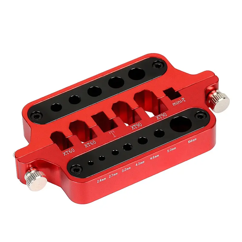 Metal Mini T Plug Xt60 Xt90 Connector Welding Station Soldering Tool Holder For Rc Model Car Boat Drone - 1Pc Red 1