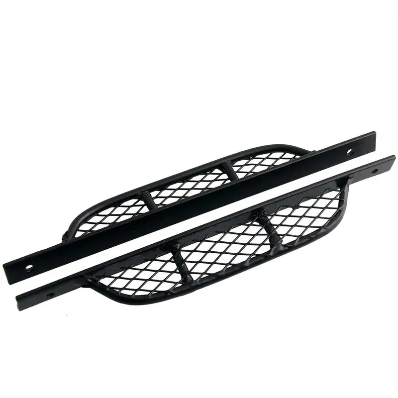 Metal Outer Side Pedal For 1:10 Rc Crawler Cars - 2Pcs Black 1