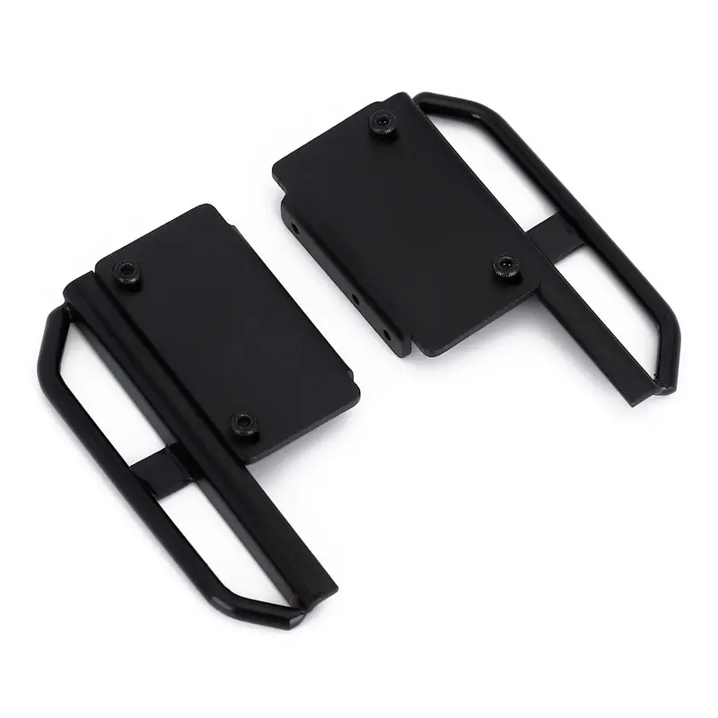 Metal Side Pedal Rock Sliders For 1/24 Rc Crawler Car Axial Scx24 90081 Upgrade Parts - 2Pc Set Black 1