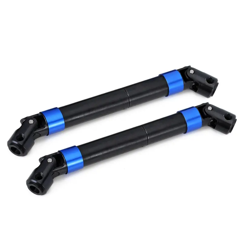 Metal Steel Heavy-Duty Drive Shaft For 1/6 Axial Scx6 Jeep Jlu Wrangler Upgrade Parts - 2Pc Blue 1