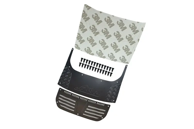 Middle Trim Panel Plate Of Engine Cover For Traxxas 1:18 Trx4m Ford Bronco Crawler 97074-1 Upgrades - Black 1
