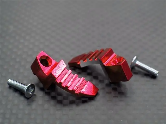 Motor Heat Sink Use For End Bell With Screws (Shape-A) New Design - 1Pr Set Red 1