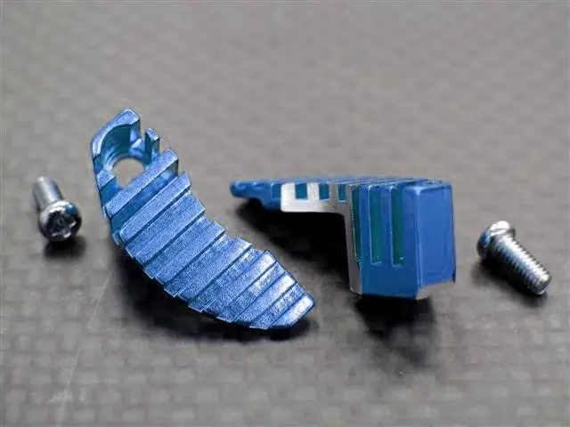 Motor Heat Sink Use For End Bell With Screws (Shape-B) New Design - 1Pr Set Blue 1