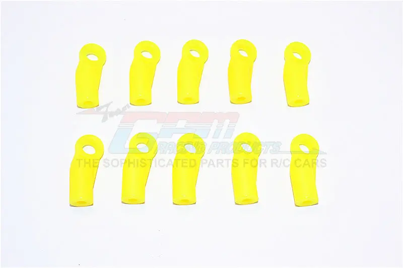 Nylon 4Mm Clockwise And Anticlockwise Ball Links Of 19Mm Long (Count From Middle Of The Hole And Use With 5.8Mm Balls) - 10Pcs Yellow 1