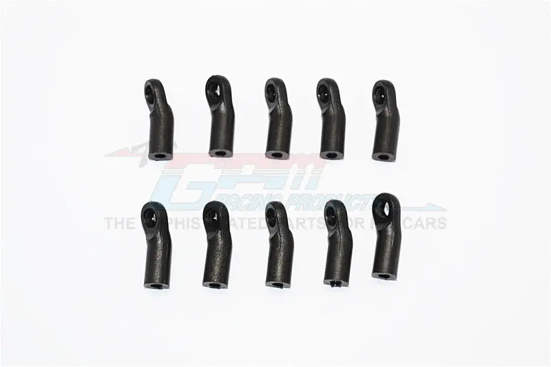 Nylon 4Mm Clockwise And Anticlockwise Ball Links Of 20Mm Long (Count From Middle Of The Hole And Use With 5.8Mm Balls) - 10Pcs Black 1