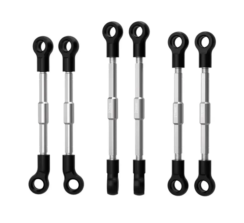 Nylon+Stainless Steel Adjustable Tie Rods For Losi 1:24 Micro-B 2Wd Buggy Rtr-Los00007 / 1:28 Micro-T 2S 2Wd Rtr Stadium Truck-Los-1392 Upgrades 1
