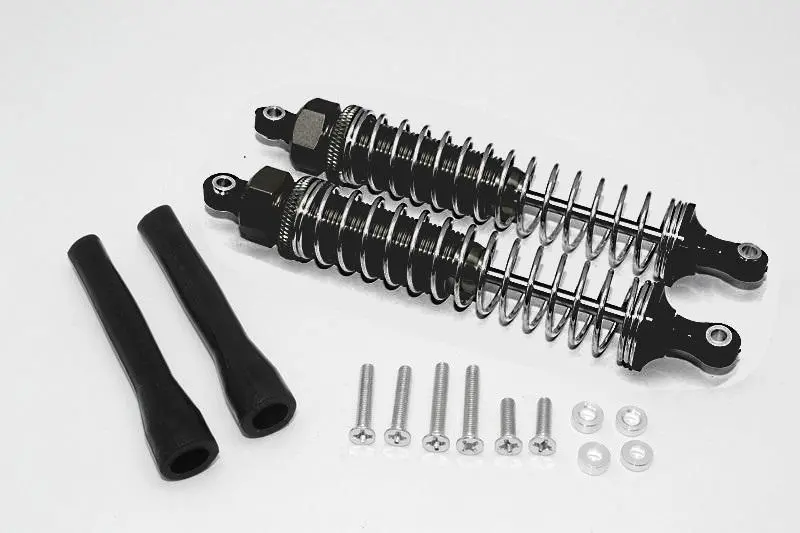 Off-Road - Plastic Ball Top Damper (105Mm) With Dust-Proof Black Plastic Cover & Washers & Screws - 1Pr Set Black 1