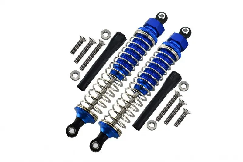 Off-Road - Plastic Ball Top Damper (105Mm) With Dust-Proof Black Plastic Cover & Washers & Screws - 1Pr Set Blue 1