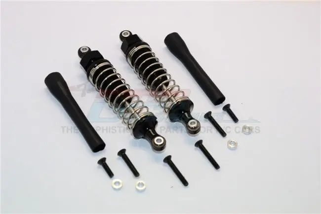 Off Road - Plastic Ball Top Damper (85Mm) With Dust-Proof Black Plastic Cover & Washers & Screws - 1Pr Set Black 1