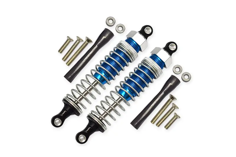 Off Road - Plastic Ball Top Damper  (90Mm) With Dust-Proof Black Plastic  Cover & Washers & Screws - 1Pr Set Blue 1