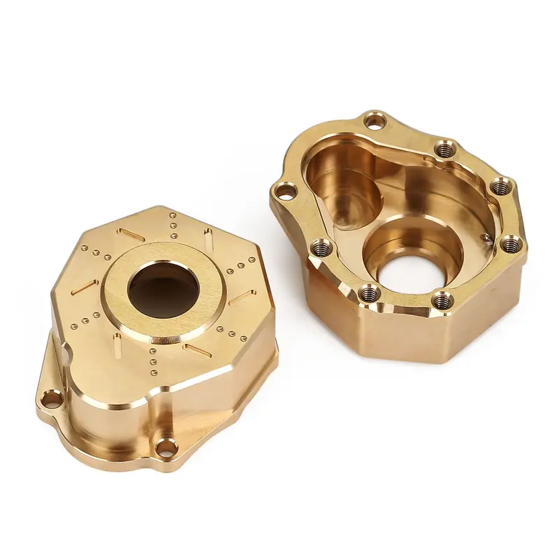 Outer Portal Drive Housing Brass Heavy Counterweight 41G/Pc For 1/10 Rc Crawler Traxxas Trx-4 Trx-6 8251 Upgrade Parts - 2Pc Set 1