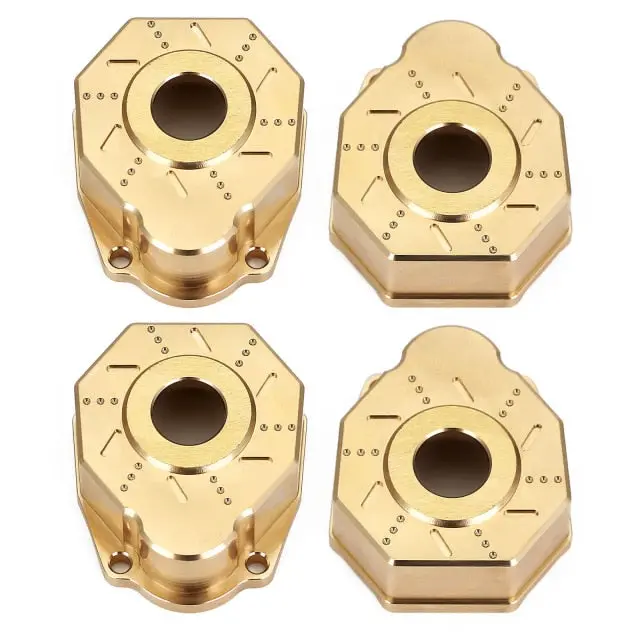 Outer Portal Drive Housing Brass Heavy Counterweight 41G/Pc For 1/10 Rc Crawler Traxxas Trx-4 Trx-6 8251 Upgrade Parts - 4Pc Set 1